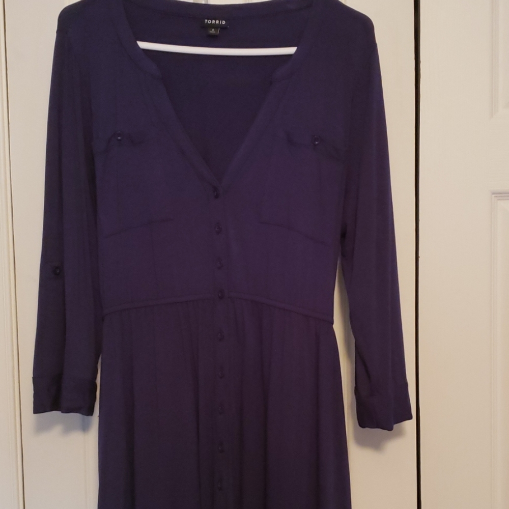 Knee length torrid dress.